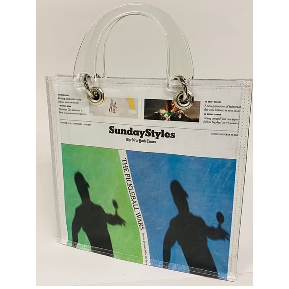 Couture Planet Newspaper Bag, NWT, Pickleball GREAT GIFT
